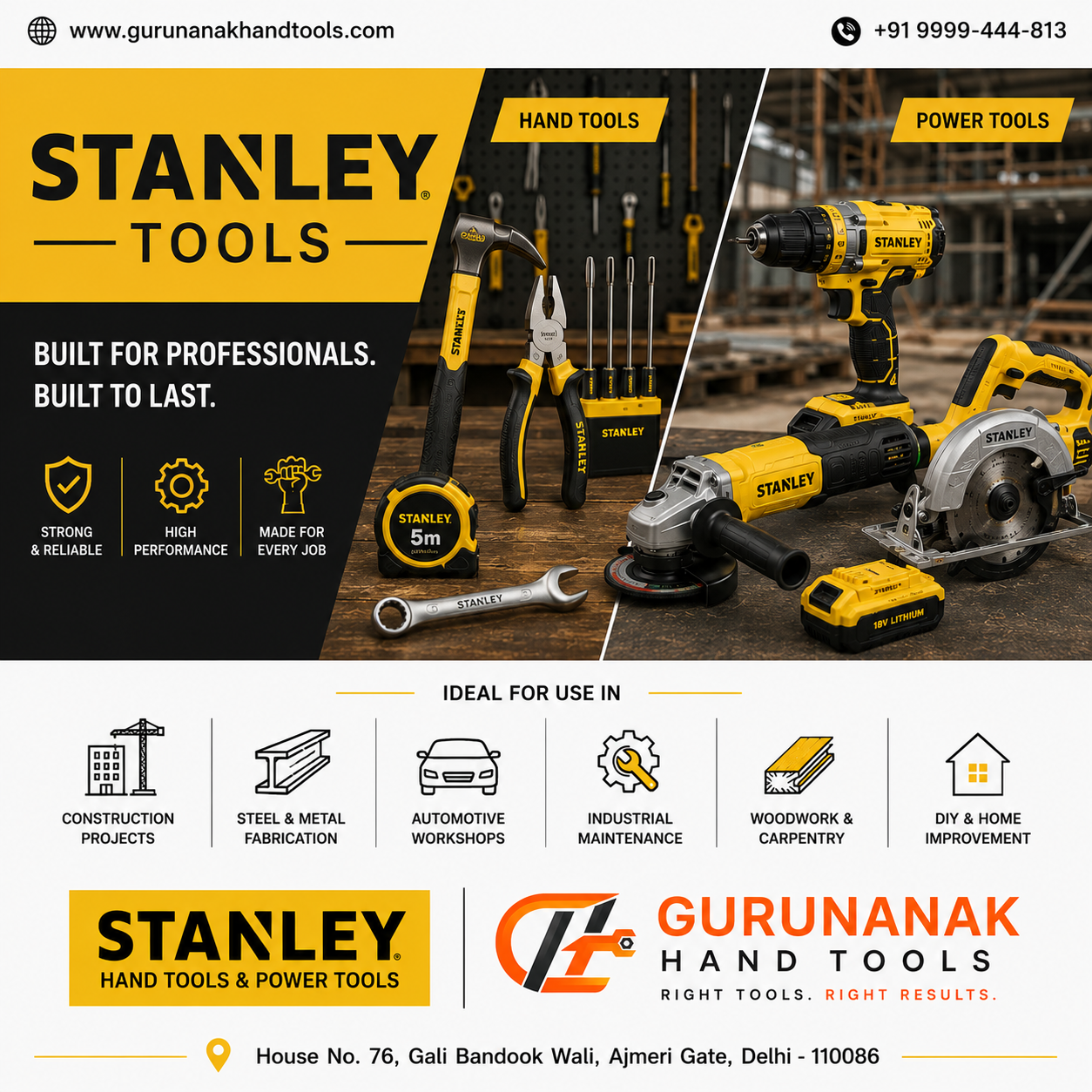 Stanley Tools in Delhi India